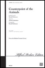 Counterpoint of the Animals SATB choral sheet music cover